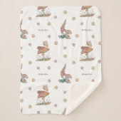 Liebe-Decke aus Mushroom Floral Spring Sherpadecke (Vorderseite)