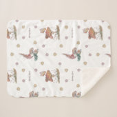 Liebe-Decke aus Mushroom Floral Spring Sherpadecke (Vorderseite (Horizontal))