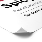 Liebe Definition Poster - Rote Moderne Kunst (Ecke)