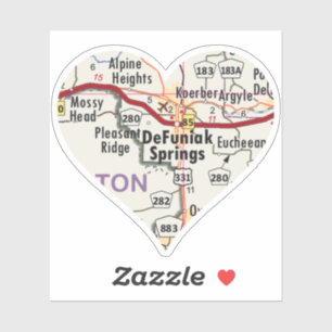 Liebe DeFuniak Springs Florida Aufkleber