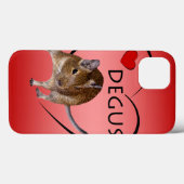 Liebe Degus iPad Case (Rosa/Rot) (Rückseite (Horizontal))