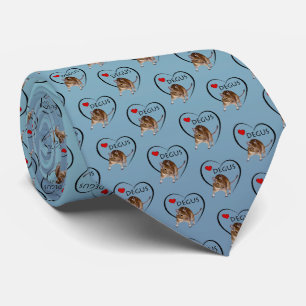 Liebe Degus Krawatte (Sky Blue Mix)