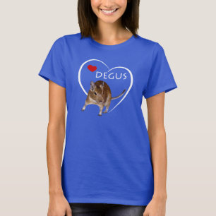 Liebe Degus T-Shirt (für dunkle Farben)