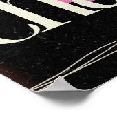 Liebe dein Chaos. Motivierend Poster (Ecke)
