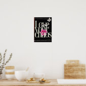 Liebe dein Chaos. Motivierend Poster (Küche)