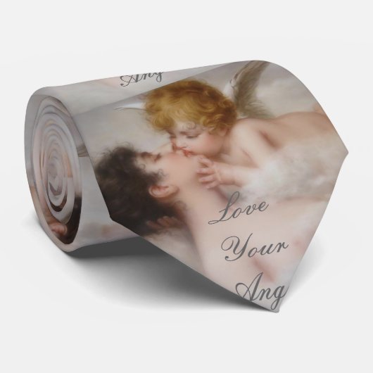 Liebe, dein Engel Krawatte (Gerollt)