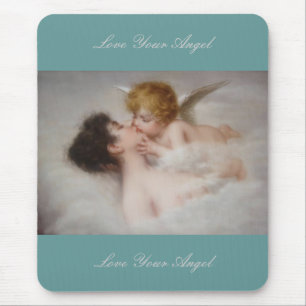 Liebe, dein Engel Mousepad