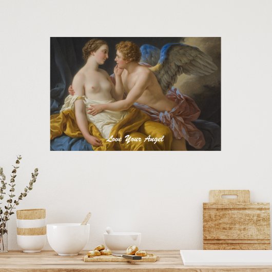 Liebe Dein Engel Poster (Küche)