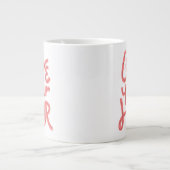 Liebe dein Haar Jumbo-Tasse (Vorderseite)