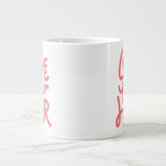 Liebe dein Haar Jumbo-Tasse (Vorderseite)