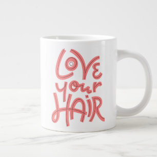 Liebe dein Haar Jumbo-Tasse