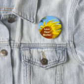 Liebe Dein Lächeln! Knöpfe Sommerblumen Button (Beispiel)
