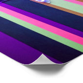 Liebe dein Leben farbenfrohe positive Worte Poster (Ecke)