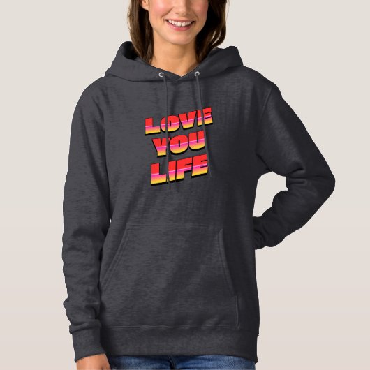 LIEBE DEIN LEBEN HOODIE (Vorderseite)