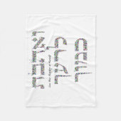 Liebe, dein Nachbar als du selbst Fleecedecke (Vorderseite)