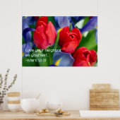 Liebe, dein Nachbar als du selbst Poster (Küche)