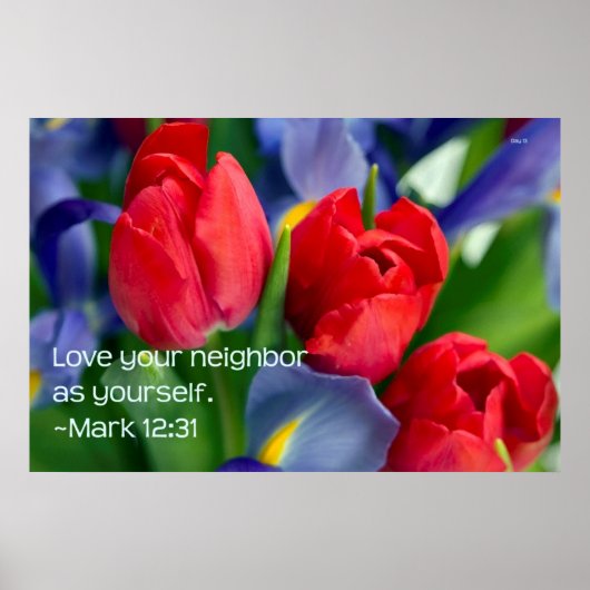 Liebe, dein Nachbar als du selbst Poster (Vorne)