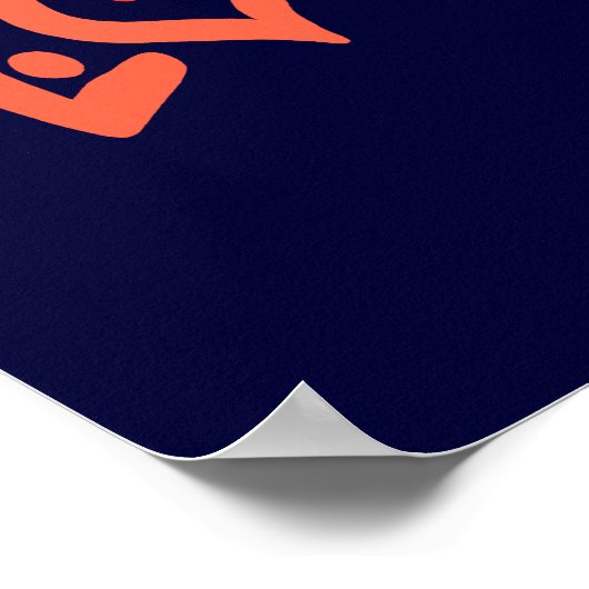 Liebe dein Nachbarn - Herz, Friedenszeichen Poster (Ecke)