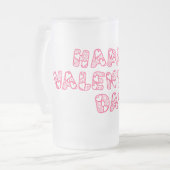 Liebe deine Freundin, feiere deinen Valentinstag Mattglas Bierglas (Vorderseite Links)