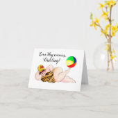 "Liebe Deine Krümmer" Karte (Gelbe Blume)