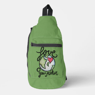 Liebe Deine Mutter Erde Crossbody Bag