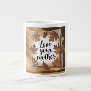 Liebe Deine Mutter Erde Herbstlaub Öko-Geschenk Ku Jumbo-Tasse
