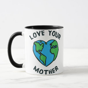 Liebe deine Mutter Erde Herz Tasse