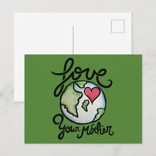 Liebe Deine Mutter Erde Postkarte (Vorne/Hinten)