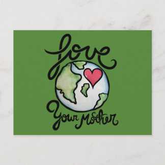 Liebe Deine Mutter Erde Postkarte