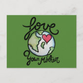 Liebe Deine Mutter Erde Postkarte (Vorderseite)