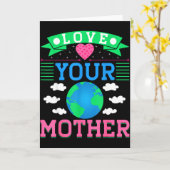 Liebe deine Mutter Karte (Gelbe Blume)