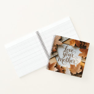 Liebe Deine Mutter Luxus Herbstblätter Premium Kun Notizblock