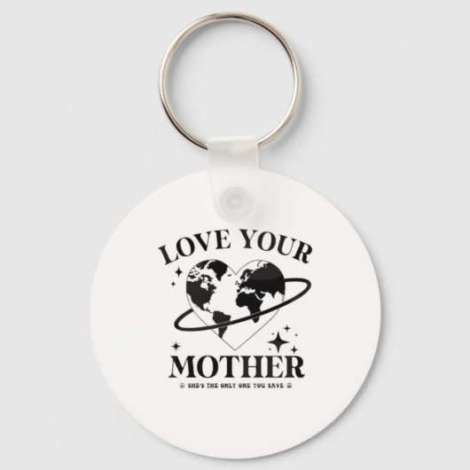 🌍💚 Liebe deine Mutter 🌿 Schlüsselanhänger (Vorderseite)