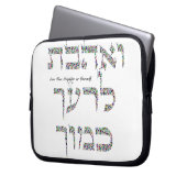 Liebe Deine Nachbarin als Du selbst gemacht mit Ed Laptopschutzhülle (Vorderseite Links)