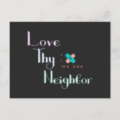 Liebe Deine Nachbarin erhalten die Vax Bandaid Per Postkarte (Vorderseite)