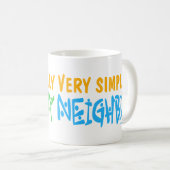 Liebe Deine Nachbarin Kaffeetasse (VorderseiteRechts)