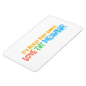 Liebe Deine Nachbarin Magnet (Linke Seite)
