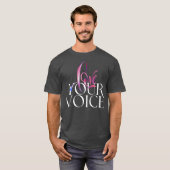LIEBE Deine Stimme Freund T-Shirt (Vorne ganz)