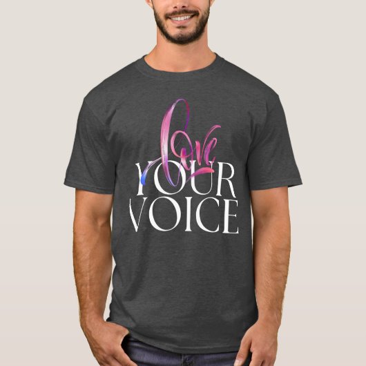 LIEBE Deine Stimme Freund T-Shirt (Vorderseite)