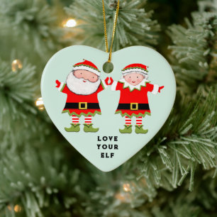 Liebe deinen Elf-Keramik-Schmuck Keramik Ornament