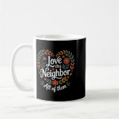 Liebe deinen Nächsten All Them Design Kaffeetasse (Links)