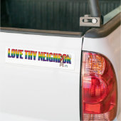 Liebe Deinen Nächsten Autoaufkleber (Auf Lkw)