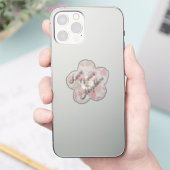 Liebe deinen Nächsten Herz-gefüllte Blume Aufkleber (Telefon)