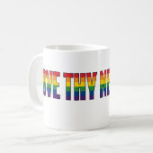 Liebe deinen Nächsten Kaffeetasse (Vorderseite Links)
