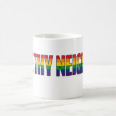 Liebe deinen Nächsten Kaffeetasse (Mittel)