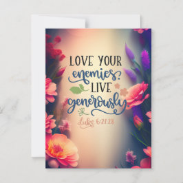 Liebe deiner Feinde Postkarte