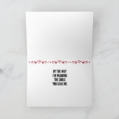 LIEBE DEINES LÄCHELNDEN, DAS SIE "MIR" GEBEN KARTE (Innenseite)