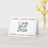 LIEBE DEINES LÄCHELNDEN, DAS SIE "MIR" GEBEN KARTE (Gelbe Blume)