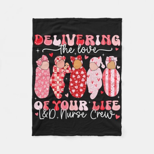 Liebe Deines Lebens Landd Krankenpfleger Crew Fleecedecke (Vorderseite)
