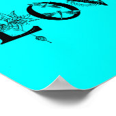 Liebe deines Lebens Stars Lotus moon Libellen Poster (Ecke)